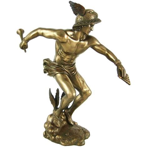 Sold at Auction: Messenger of the gods Hermes bronze end of 